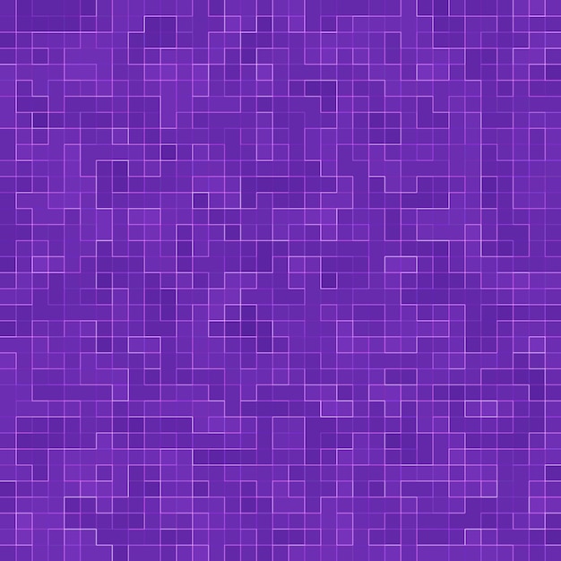 テクスチャの明るい紫色の正方形のモザイク。