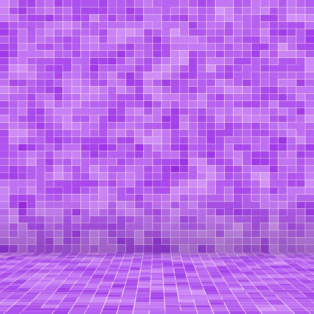 Bright purple square mosaic for textural.