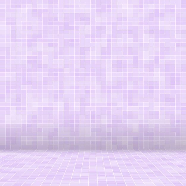 Bright purple square mosaic for textural.