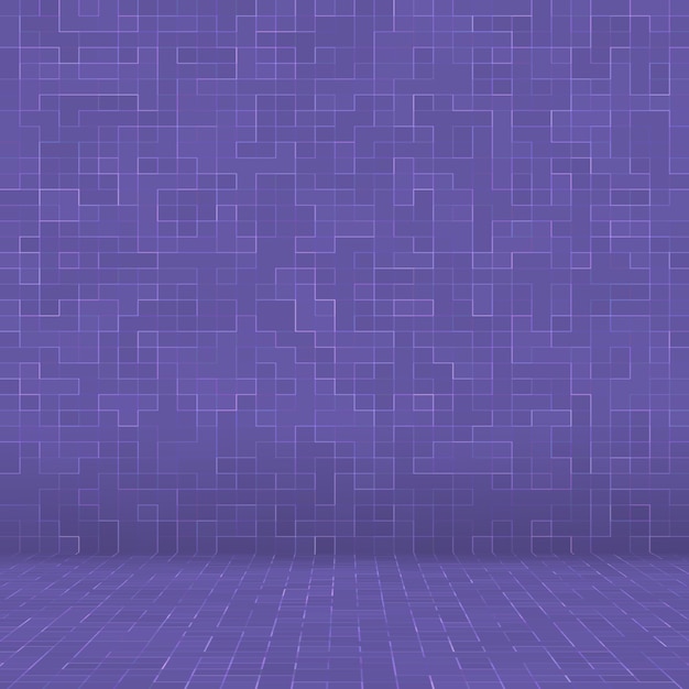 Bright purple square mosaic for textural.