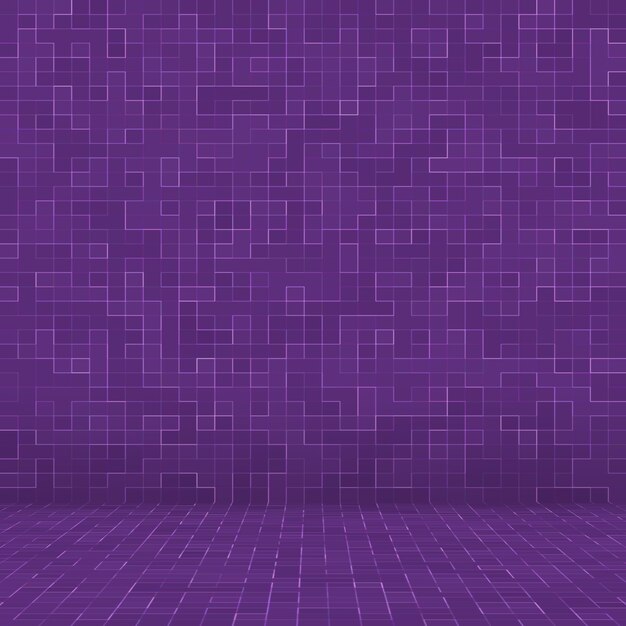 Bright purple square mosaic for textural.