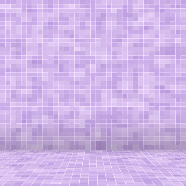 Mosaico quadrato viola brillante per matericità.