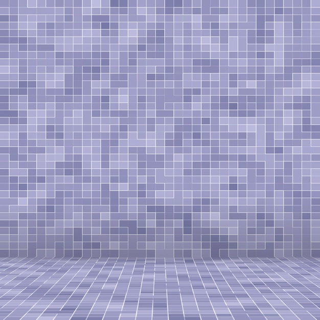 Bright purple square mosaic for textural.