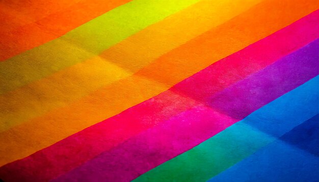 bright rainbow notebook sheet of papers close up background