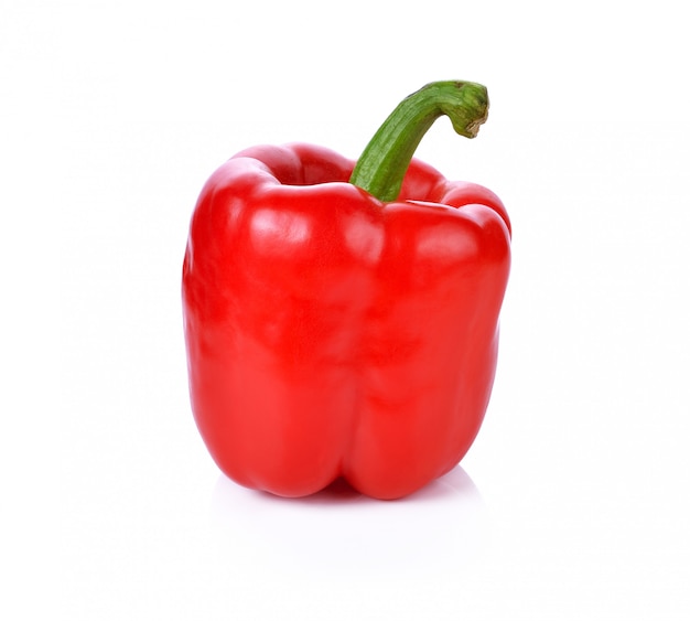 Bright red pepper isolated