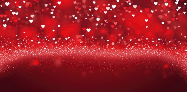 Bright red and white hearts Abstract background Valentine Day backdrop Generative AI