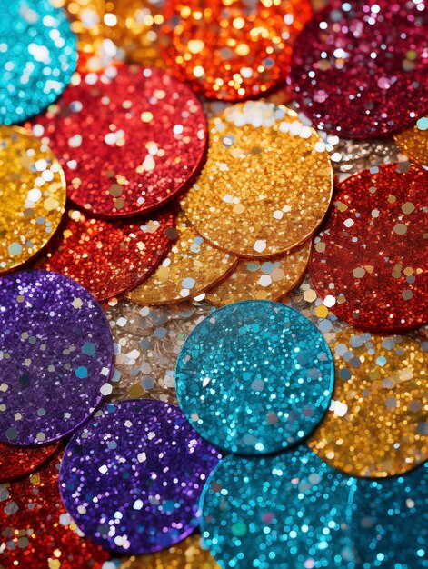 Foto paillettes luccicanti luccicanti scintillanti