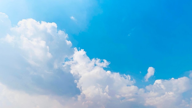 Bright sky and cute clouds