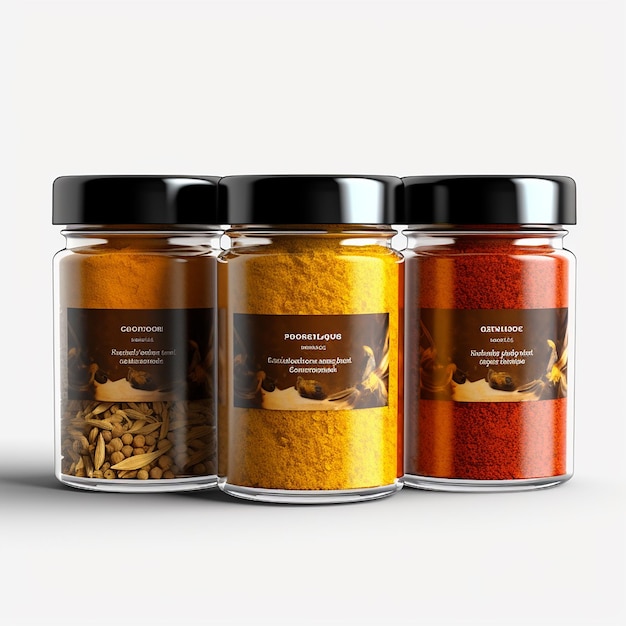 Bright spice background top view Collection seasoning and herbs of Indian food