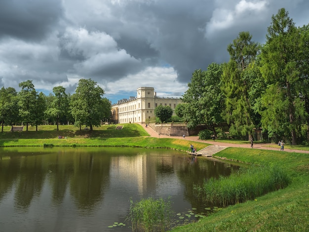 Bright summer landscape of the Park