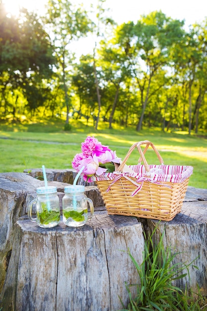 Bright summer picnic