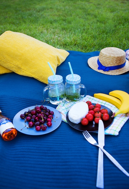 Foto picnic estivo luminoso