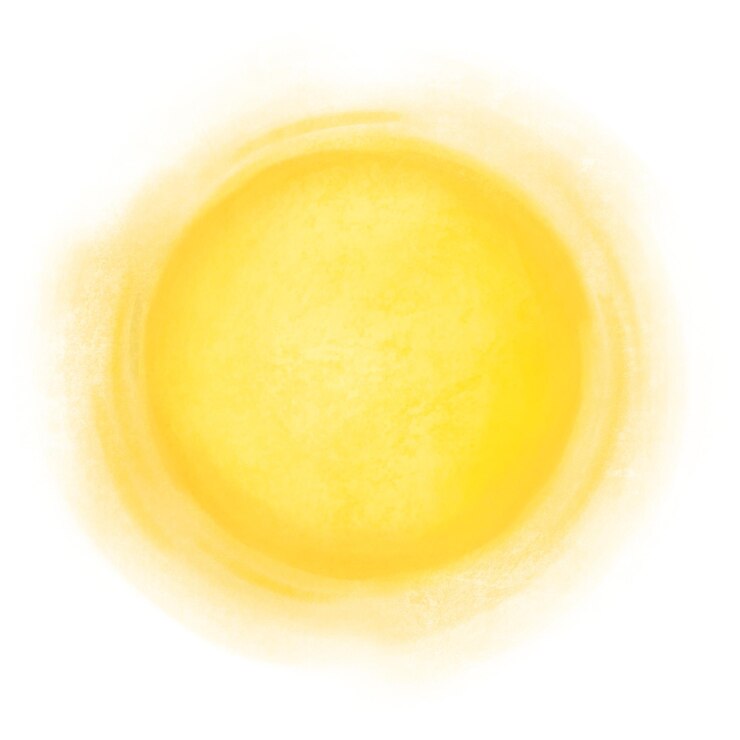 Photo bright sun png sticker illustration transparent background