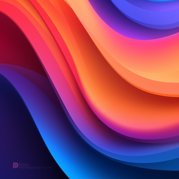 Bright vibrant set of gradients background