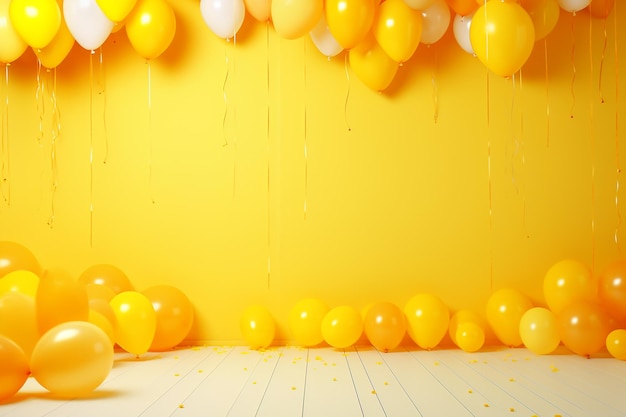 Bright Yellow Celebration Backdrop