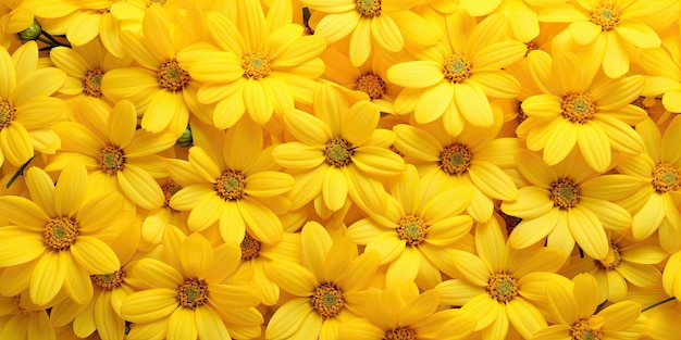 Bright Yellow Wildflowers Vibrant Bouquet of Yellow Flowers as a Wallpaper for Springtime