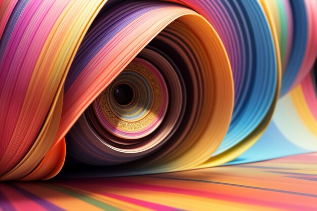 Brightly colored abstract artistic creation wallpaper background illustration beautiful 3d model