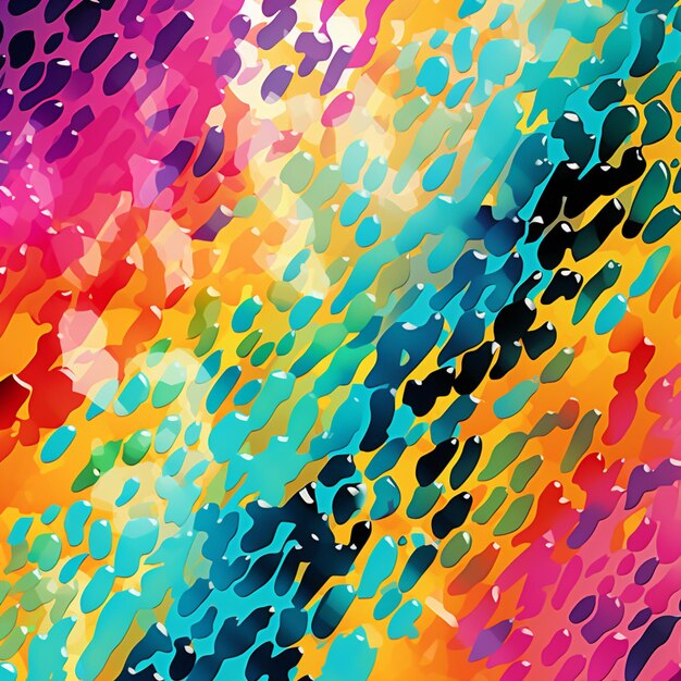 Photo brightly colored abstract background with a lot of spots generative ai