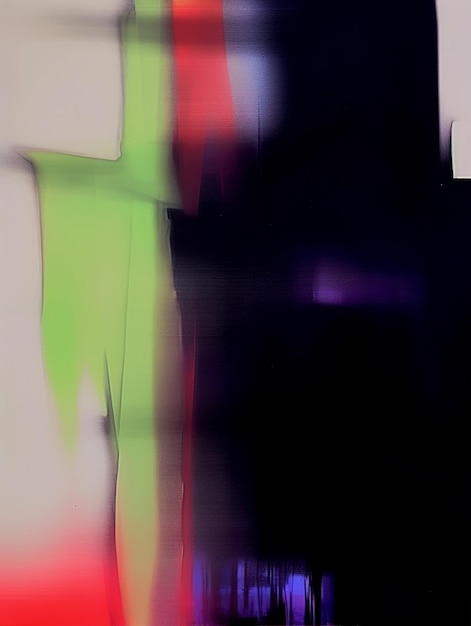 яркая абстрактная фотография человека, стоящего перед телевизионным генеративным искусственным интеллектом