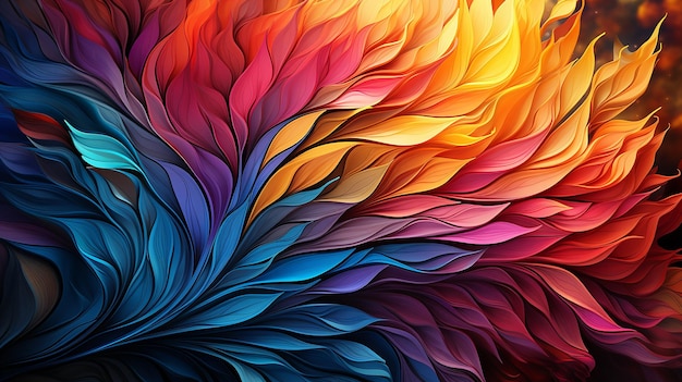 brightly colored fractal psychedelic patern desktop wallpaper