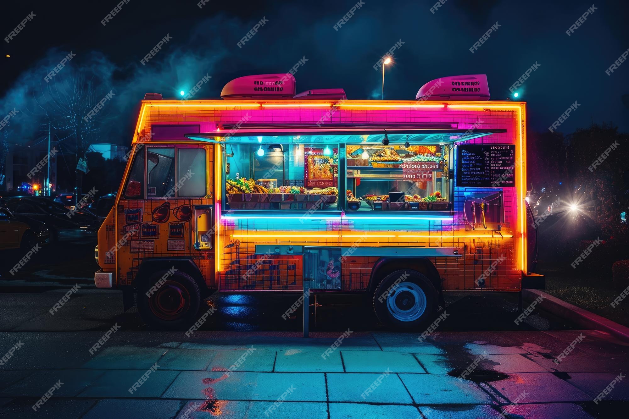 Food Truck at Night A Delicious Journey into the Dark. Food Truck at Night A Delicious Journey into the Dark.