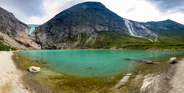 Briksdalsbreen is a glacier arm of JostedalsbreenBriksdalsbre Norway