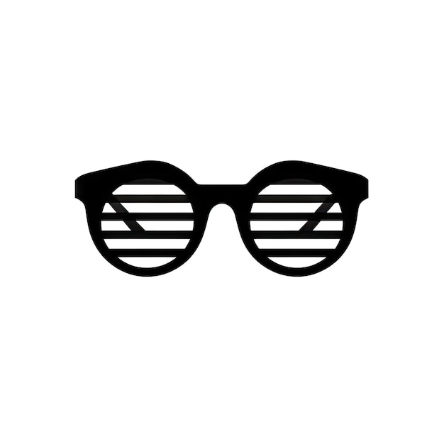 bril icoon oog bril symbool minimale zonnebril silhouet bril teken generatieve AI illustratie