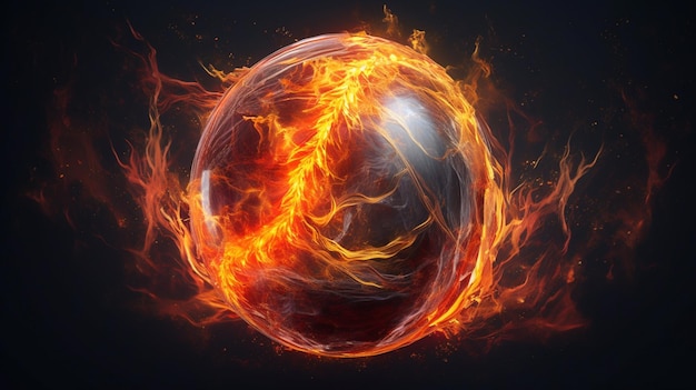 A brilliant ball of fiery energy