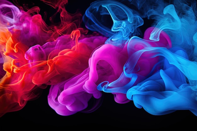 Яркие цвета дымчатого дыма Потрясающе тонкий и элегантный дисплей