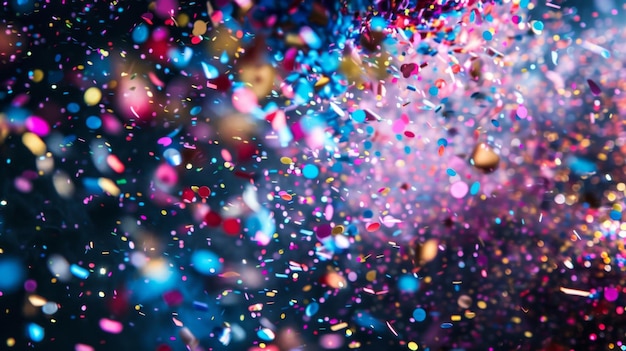 Brilliant hues explode from confetti cannons adding a touch of magic to any even