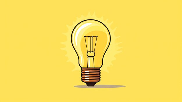 Photo a brilliant idea illuminated by a glowing light bulb symbolizing creativity and innovation