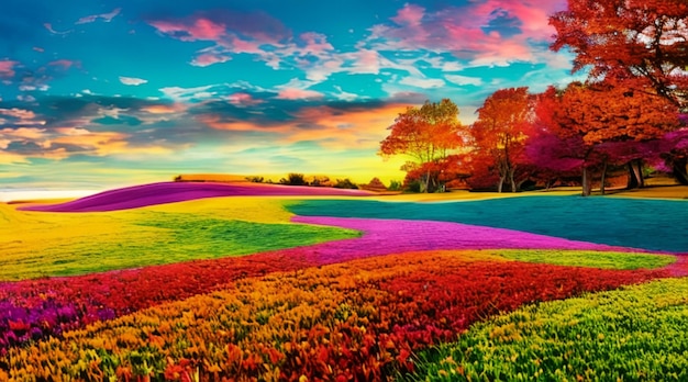 Brilliant landscape for wallpaper