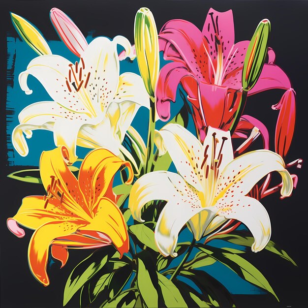 Photo bring natural floral beauty into your home with our new colorful lily tile designs in vibrant spring