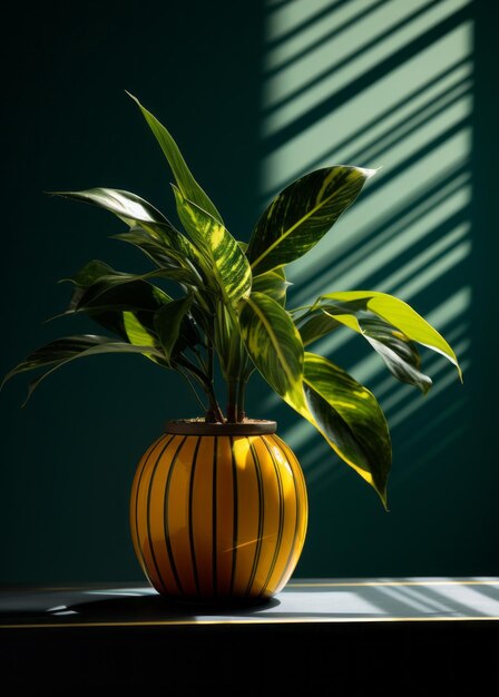 Приведите природу в свой дом 3D модель растения на белом столе