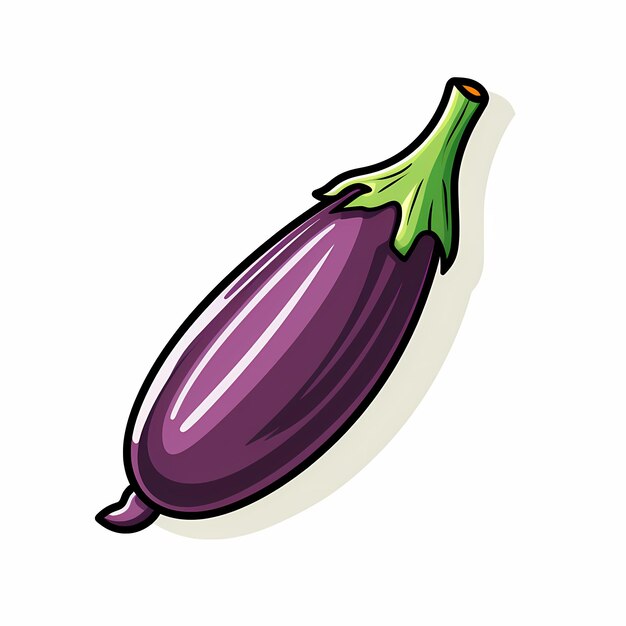 Brinjal flat clipart