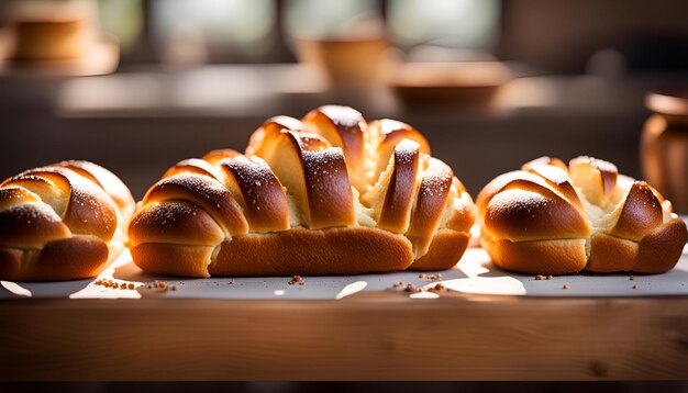 Photo brioche bread