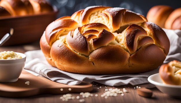 Photo brioche bread