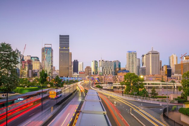 Photo brisbane city skyline