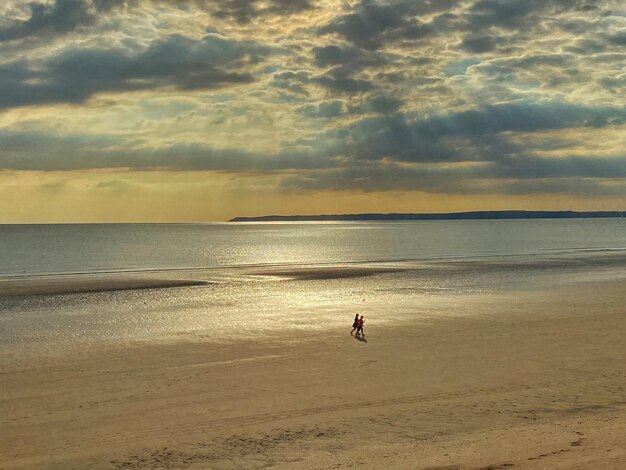 A brisk walk along the beach