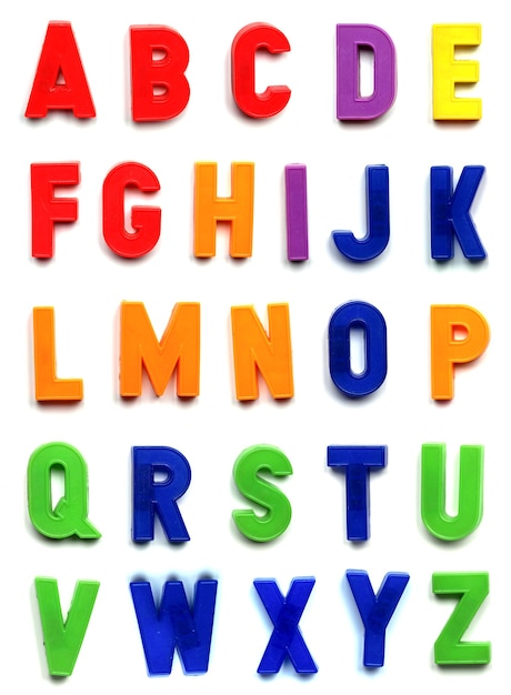 Foto lettere dell'alfabeto britannico