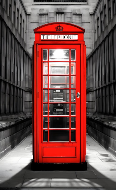 イギリスの電話ボックス | プレミアム写真