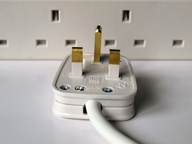 Photo british power plug