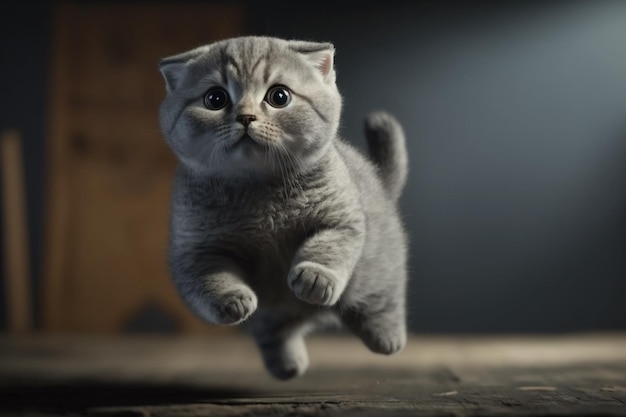 British Scottish Fold cat Cute and beautiful loyal pets