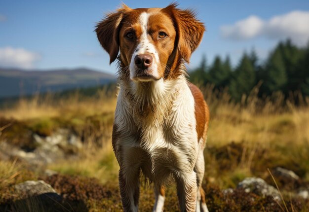 Premium AI Image | Brittany dog