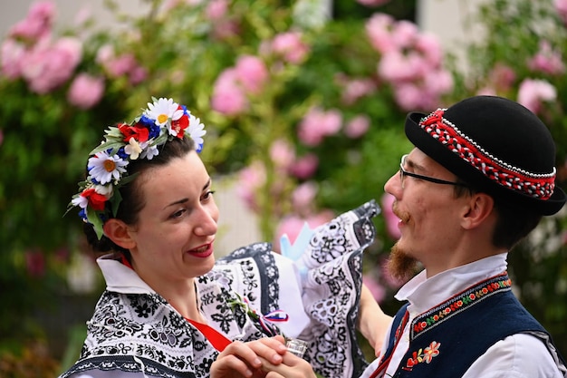 Фото Брно чехия 24 июня 2023 традиционные празднования праздника праздника в чехии