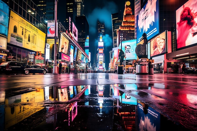 Broadway-verlichting in Times Square-fotografie