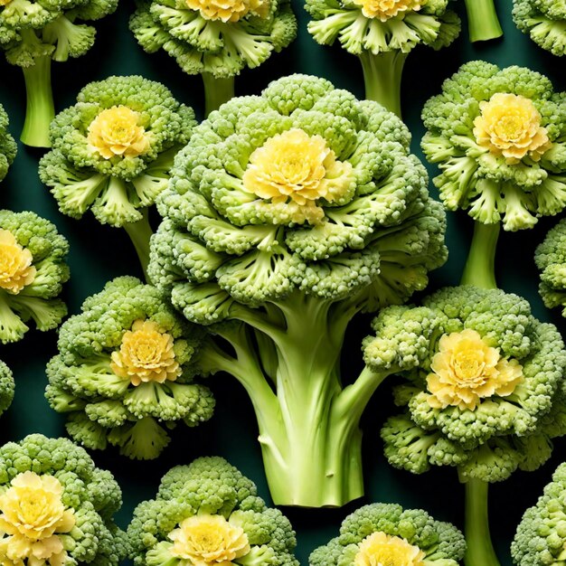 Broccobloem bloeit Het palet van de natuur