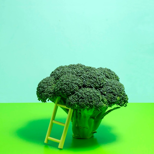 Broccoli als boom en trap