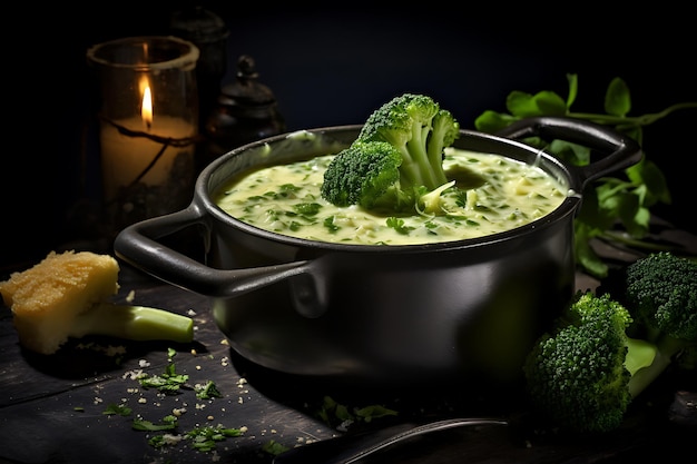 Broccoli cheese soup vegan recipe food