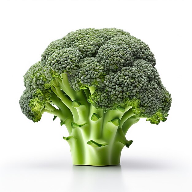 Broccoli elevation front view isolated